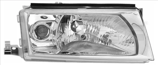 Фара прав (H3/H4, електричн, без мотора, колір відбивача: срібн) SKODA OCTAVIA I 08.00-12.10 TYC TYC 20-6231-15-2 (фото 1)