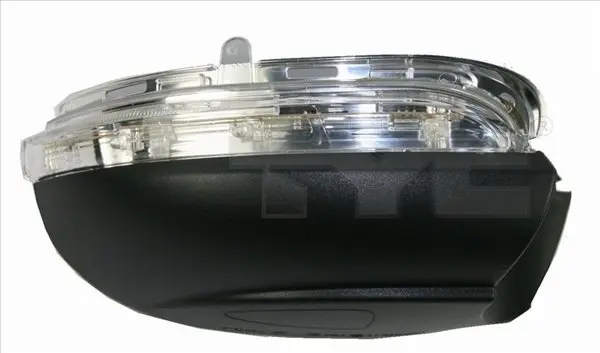 Повторювач повороту в дзеркалі лів (прозорий, LED) VW BEETLE 5C, EOS, JETTA IV, PASSAT B7, PASSAT CC, SCIROCCO III 03.06-05.16 TYC TYC 337-0218-3 (фото 1)