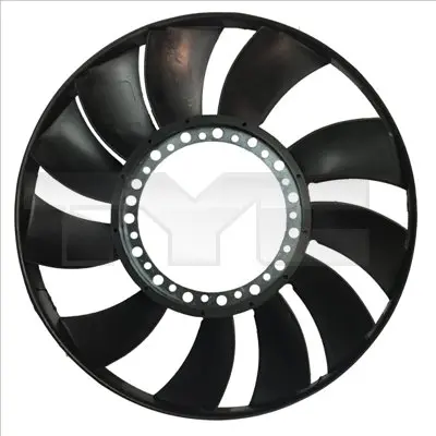 Крильчатка вентилятора AUDI A4 B5, A4 B6, A4 B7 SKODA SUPERB I VW PASSAT B5, PASSAT B5.5 1.6-3.2 09.97-06.08 TYC TYC 802-0055-2 (фото 1)