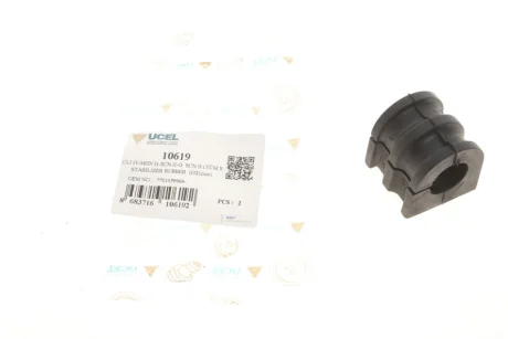 Втулка стабілізатора (переднього) Renault Clio III/Grand Scenic 1.2-2.0 03- (d=21mm) UCEL UC-EL 10619