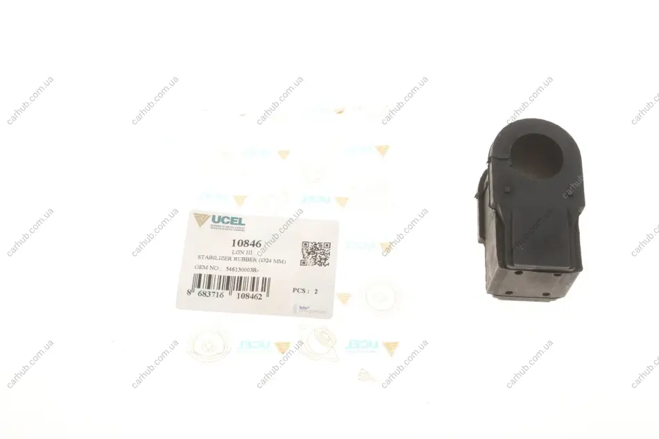 Втулка стабілізатора (переднього) Renault Laguna III 1.5dCi-3.5 V6 07- (d=25mm) UCEL UC-EL 10846 (фото 1)