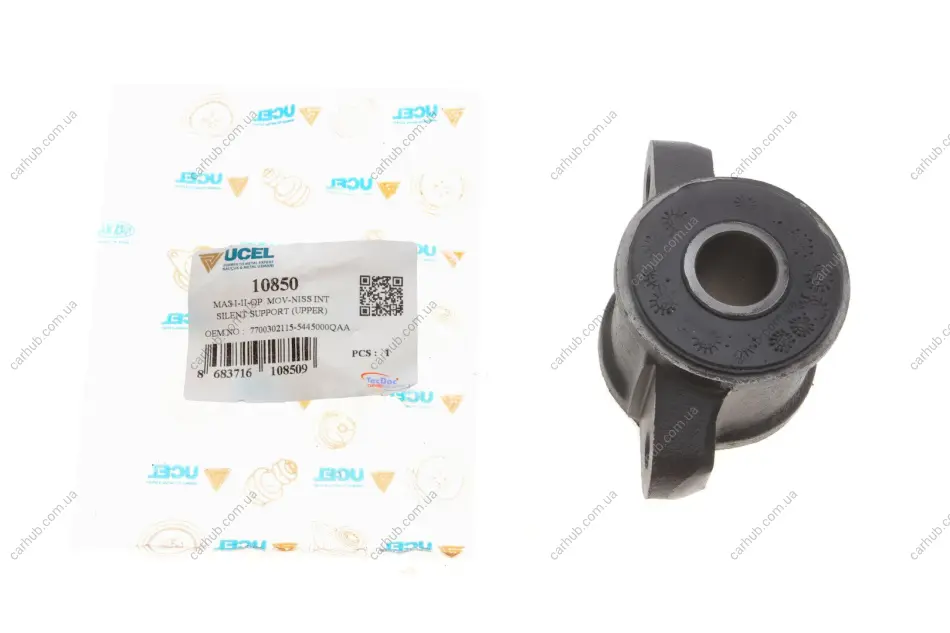 Сайлентблок важеля (переднього/зверху) Renault Master (з обоймой) UCEL UC-EL 10850 (фото 1)