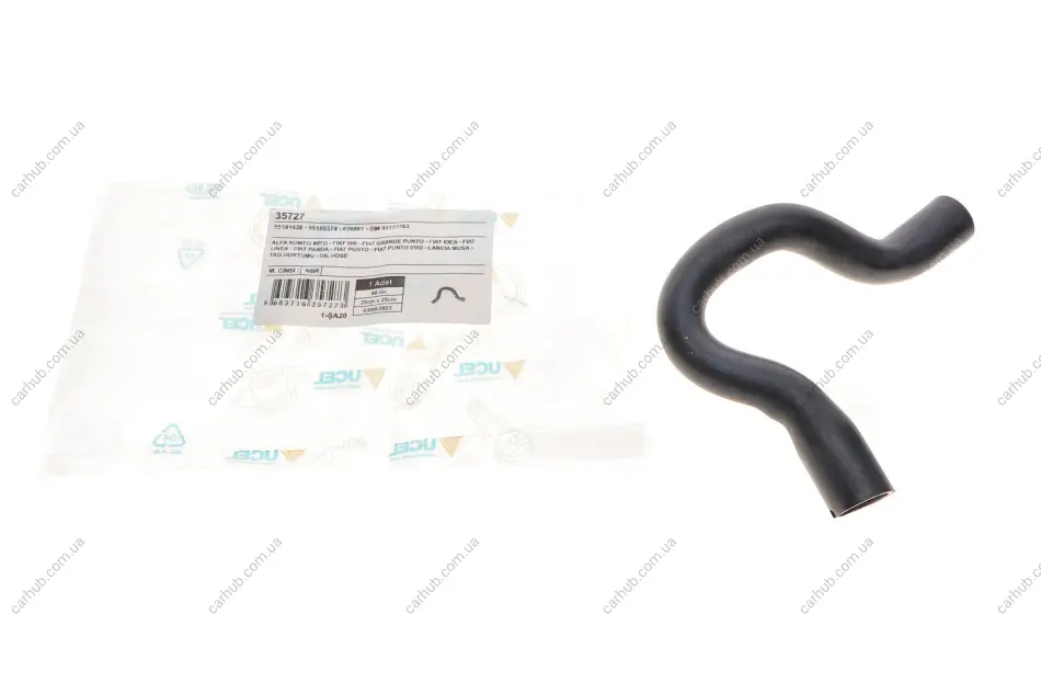 Патрубок системи охолодження Opel Astra H 1.3 CDTI 05-10/Fiat Punto 1.3D/JTD 16V 03- UC-EL 35727 (фото 1)