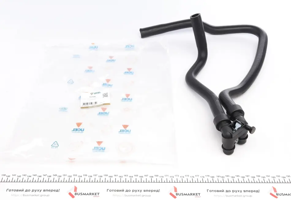 Патрубок радіатора пічки Peugeot Partner/Citroen Berlingo 1.9D 96- UCEL UC-EL 52334 (фото 1)