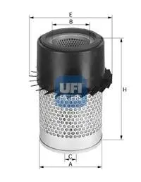 Фільтр повітряний 128x365x103x62,9 AEBI TT 95, TP 47 BOBCAT 825 CARRARO 3800 TIGRETRAC, 4300 SUPERTIGRE, 5500 SUPERTIGRE, 5500 TIGRONE CASE IH 350 D, 450 B DOOSAN 460, 460 PLUS UFI 27.334.00 (фото 1)