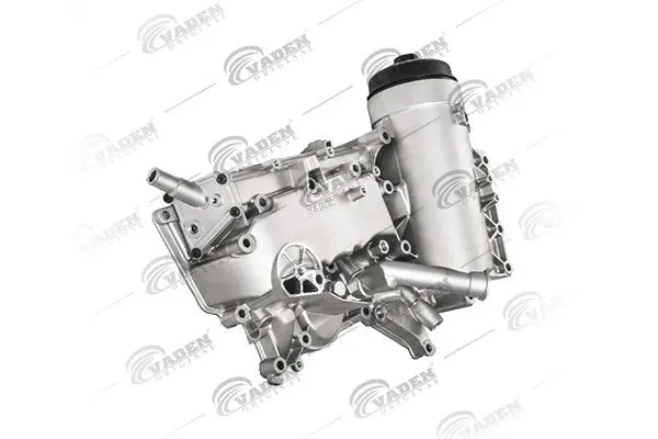 Корпус масляного радіатора MERCEDES ACCELO, ACTROS, ACTROS MP2 / MP3, TOURISMO (O 350), TRAVEGO (O 580) NEOPLAN SKYLINER, STARLINER SETRA 400 OM374.992-OM924.999 04.96- Vaden 0101 108 (фото 1)