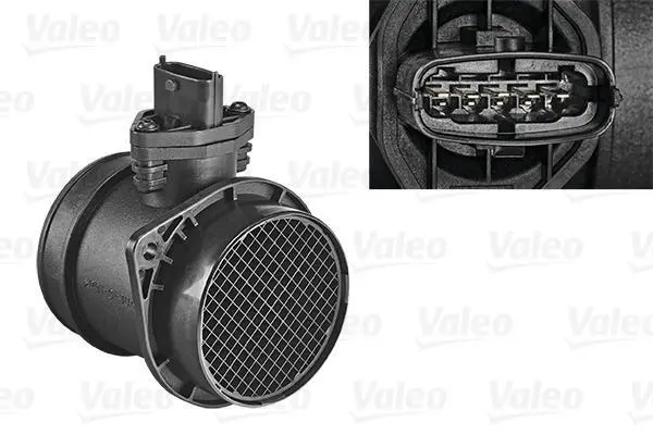 Витратомір повітря (5 pin, модуль) VOLVO C30, C70 I, C70 II, S40 II, S60 I, S70, S80 I, S80 II, V50, V70 I, V70 II, V70 III, XC70 I, XC90 I FORD FOCUS II, KUGA I, MONDEO IV 2.0-3.0 12.95-12.16 Valeo 253732 (фото 1)
