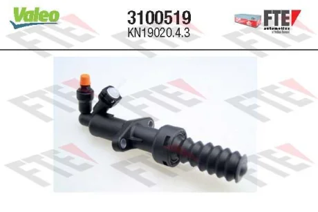 Робочий циліндр зчеплення (19мм) CITROEN C4 GRAND PICASSO I, C4 PICASSO I, C5 III, C8, DS5, JUMPY II FIAT SCUDO, ULYSSE LANCIA PHEDRA PEUGEOT 3008, 3008 I, 407, 5008, 5008 I, 807 1.6-2.2D 06.02- Valeo 3100519