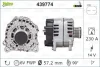 Генератор (14В, 230А, новий із заставою) PORSCHE CAYENNE, PANAMERA VW TOUAREG 3.0-4.2 01.10-05.18 Valeo 439774 (фото 1)