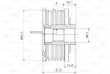 Шків генератора ALFA ROMEO 145, 146, 147, 156, 159, 166, GT FIAT BRAVA, BRAVO, BRAVO I, BRAVO II, CROMA, DOBLO, GRANDE PUNTO, IDEA, MAREA, MULTIPLA, PALIO, PUNTO, SEDICI, STILO 1.3D-2.4D 07.94- Valeo 588009 (фото 2)