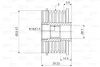 Шків генератора CHEVROLET AVEO OPEL ADAM, ASTRA J, ASTRA J GTC, CASCADA, CORSA D, INSIGNIA A, INSIGNIA A COUNTRY, MERIVA B, MOKKA / MOKKA X, ZAFIRA C SAAB 9-5 1.2-2.0D 07.06-12.19 Valeo 588028 (фото 2)