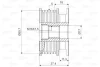 Шків генератора DACIA LOGAN, LOGAN EXPRESS, LOGAN MCV, SANDERO RENAULT CLIO II, GRAND SCENIC II, KANGOO, KANGOO EXPRESS, MEGANE II, SCENIC II, THALIA I, THALIA II, TWINGO II 1.4-1.6LPG 09.98- Valeo 588034 (фото 2)
