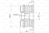 Шків генератора AUDI A4 B5, A4 B6, A6 C5, A8 D3, ALLROAD C5 SKODA SUPERB I VW PASSAT B5, PASSAT B5.5 1.6-3.0 11.94-03.08 Valeo 588041 (фото 2)