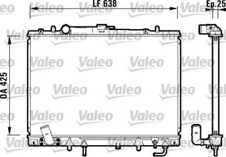 Радіатор Valeo 734144