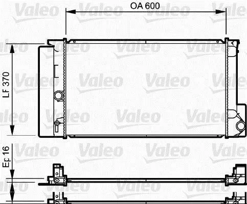 Радіатор двигуна TOYOTA AURIS, AVENSIS, COROLLA, VERSO 1.3-2.2D 10.06-08.19 Valeo 735250 (фото 1)