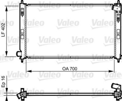 Радіатор Valeo 735575