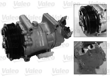 Компресор кондиціонера BERLINGO/PARTNER 1.1-1.6 96-15 Valeo 813189