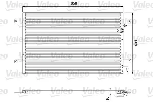 Радіатор кондиціонера AUDI A6 2.0-4.2 04-11 Valeo 814004 (фото 1)