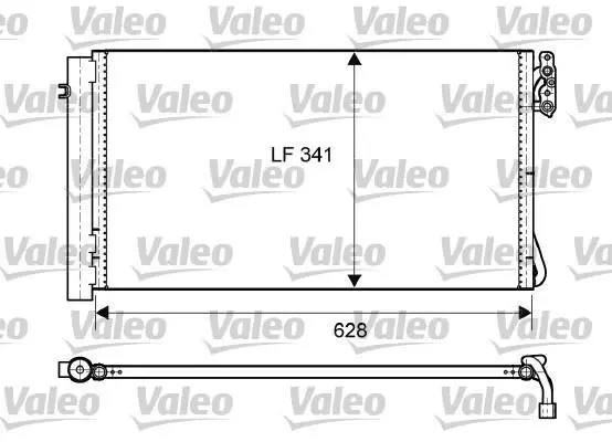 Радіатор кондиціонера BMW 3 (E90/E91)/X1 (E84) 2.0-3.0D 04-15 Valeo 814012 (фото 1)