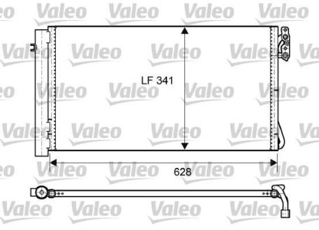 Радіатор кондиціонера BMW 3 (E90/E91)/X1 (E84)/1.6-3.0D 04-16 (N47/N57/N55) Valeo 814012