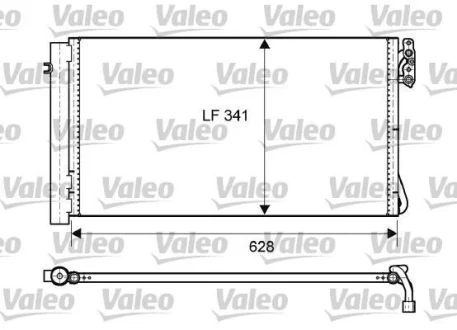 Радіатор кондиціонера BMW 3 (E90/E91)/X1 (E84) 2.0-3.0D 04-15 Valeo 814012