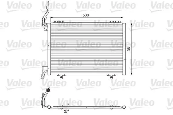 Радіатор кондиціонера TRANSIT 1.5-1.6 TDCi 14-23 Valeo 814075 (фото 1)