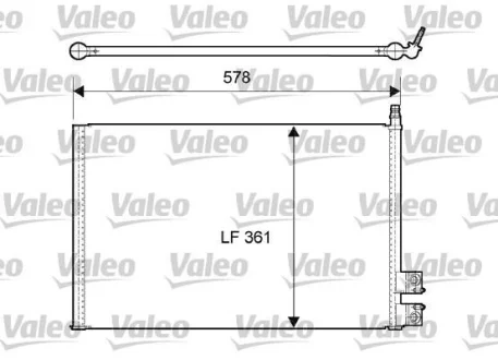 Радіатор кондиціонера FORD FIESTA V, FUSION 1.25-2.0 11.01-12.12 Valeo 814083