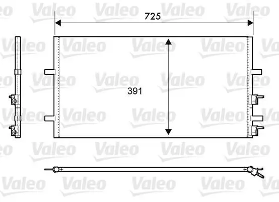Радіатор кондиціонера Transit (V347) 06- Valeo 814087 (фото 1)