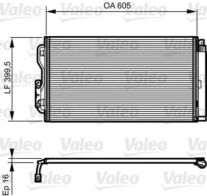 Радіатор кондиціонера BMW 1 (F20/F21)/2 (F23/F22)/3 (F30/F34/F31) 1.6-2.0 11- Valeo 814191 (фото 1)