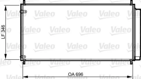 Радіатор кондиціонера AURIS/COROLLA/VERSO 1.6-2.2 06-18 Valeo 814205