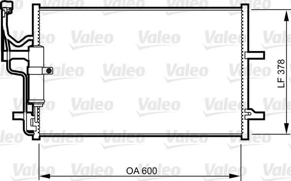 Радіатор кондиціонера (з осушувачем) MAZDA 3, 5 1.3-2.3 10.03-05.10 Valeo 814265 (фото 1)