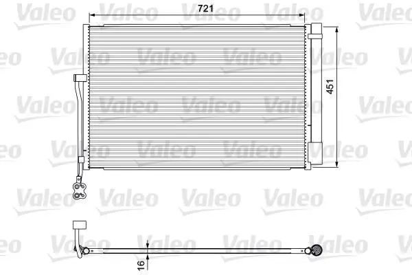 Радіатор кондиціонера CAYENNE/TOUAREG 3.0-4.8 10- Valeo 814379 (фото 1)