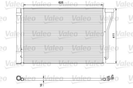 Фото радіатор кондиціонера BMW 5 (F10)/6 (F06/F12/F13) 4.4 11-18 Valeo 814388 Радіатор кондиціонера BMW 5 (F10)/6 (F06/F12/F13) 4.4 11-18 Valeo 814388