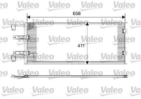 Радіатор кондиціонера Renault Trafic II 2.5dCi 01-/Opel Vivaro 2.5DTI 03- Valeo 817645