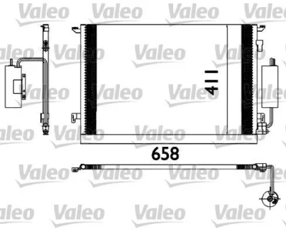 Радіатор кондиціонера VECTRA 2.0-2.2 02-08 Valeo 817648