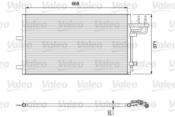 Радатор кондиціонера C-MAX/FOCUS 1.6-2.5 04-12 Valeo 818046 (фото 1)