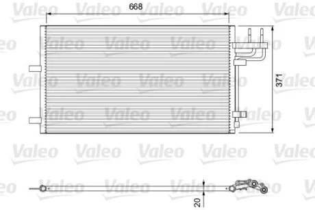 Радатор кондиціонера C-MAX/FOCUS 1.6-2.5 04-12 Valeo 818046