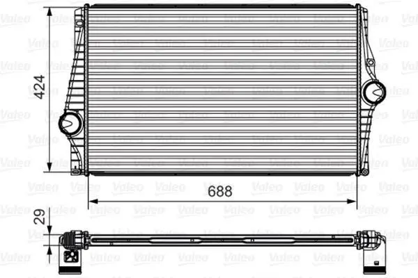 Інтеркулер VOLVO XC90 I 2.4D 10.02-12.14 Valeo 818280 (фото 1)