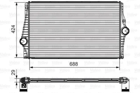 Інтеркулер VOLVO XC90 I 2.4D 10.02-12.14 Valeo 818280