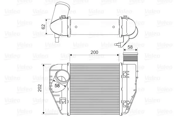 Інтеркулер AUDI A6 C6 2.0/2.0D 07.04-08.11 Valeo 818326 (фото 1)