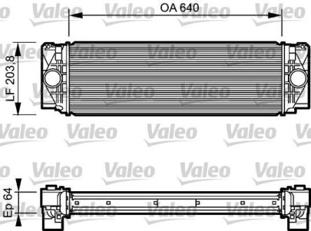 Радіатор інтеркулера MB Sprinter 2.2-3.0 CDI/VW Crafter 2.5TDI 06- Valeo 818732