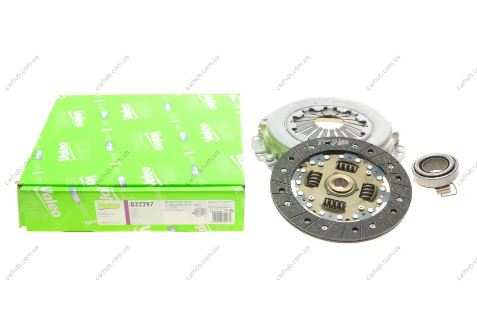 Комплект зчеплення Toyota Yaris 1.0/1.3 VVT-i 05-14 (d=190mm) (+вижимний) Valeo 832297 (фото 1)