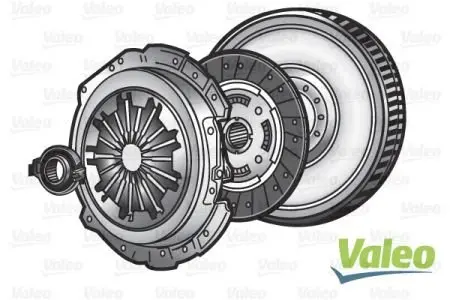 Демпфер + комплект зчеплення +вижимний + вилка BMW 5 (E60) 05-09 M47/N47 Valeo 835167 (фото 1)