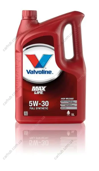 Моторна олива MAXLIFE (5L) 5W30 API CF SN ACEA C3 BMW LL-04 DEXOS 2 MB 229.31 MB 229.51 VW 502.00 VW 505.00 VALVOLINE MAXLIFE 5W30 C3 5L (фото 1)