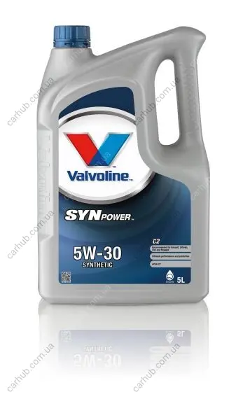 Моторна олива SYNPOWER (5L) 5W30 API CF SM SN ACEA C2 FIAT 9.55535 S1 PSA B71 2290 RENAULT RN 0700 VALVOLINE SYNPOWER C2 5W30 5L (фото 1)