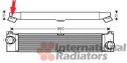 Радіатор інтеркулера Citroen Jumper/Fiat Ducato/Peugeot Boxer 2.0-3.0D 06- Van Wezel 17004360