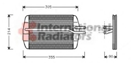 Радиатор печки Ford Fiesta 95-03/Mazda 121 96-03 Van Wezel 18006216