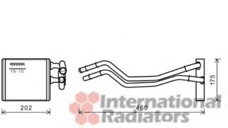 Радиатор печки Ford Fiesta VI 08- Van Wezel 18006455