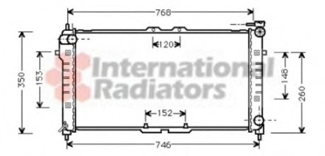 Радіатор охолодження Mazda 626 V 1.8/2.0 91-02 Van Wezel 27002027