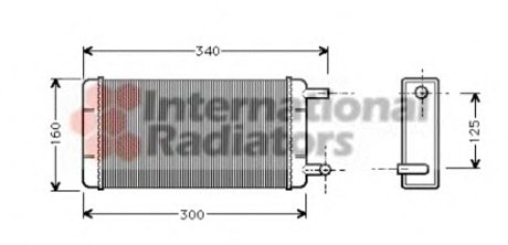 Радиатор печки MB T1 77-96 Van Wezel 30006108